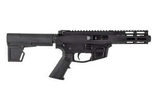 Foxtrot Mike Products 5" Ultra Light Barrel 9mm AR Pistol has a billet upper and lower receiver